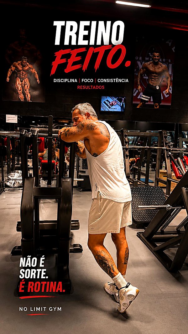 Treino feito. Não é sorte, é rotina.