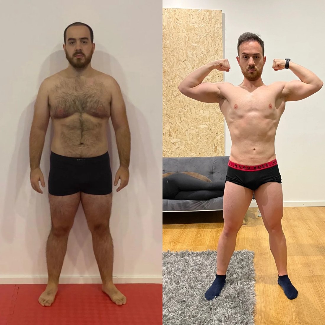 Antes e depois de aluno da consultoria S&eacute;rgio Chor&atilde;o